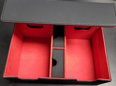 TGS 4 Deck Box with Dice Trays Black w Red